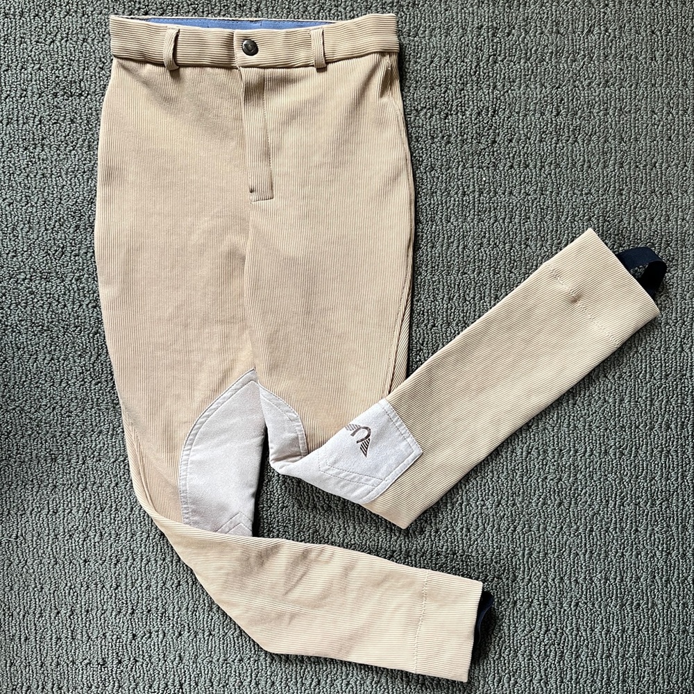 Kids Horseback Riding Jodphurs with Knee Patch, Tuff Rider, EUC